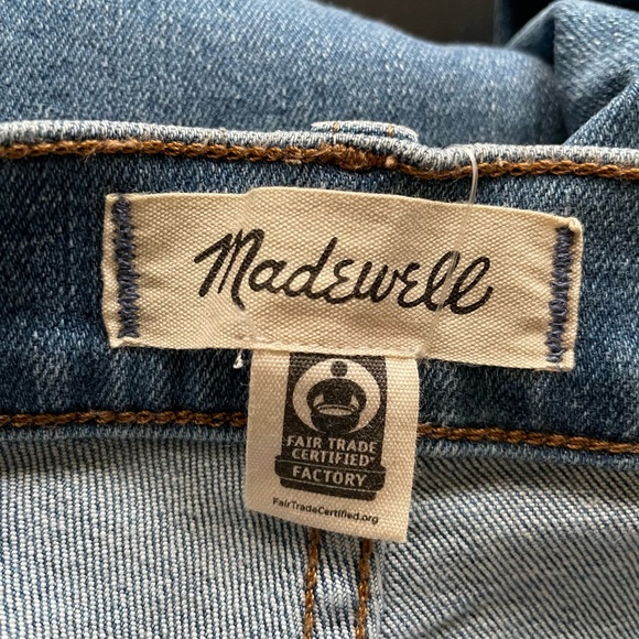 NWT Madewell Kick Out Mid Rise Blue Jeans Ankle Length Size 32 - Picture 9 of 15